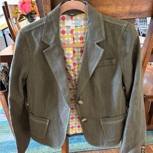 Boden Linen Blazer nwot. Size 8